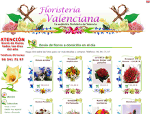 Tablet Screenshot of floristeriavalenciana.com